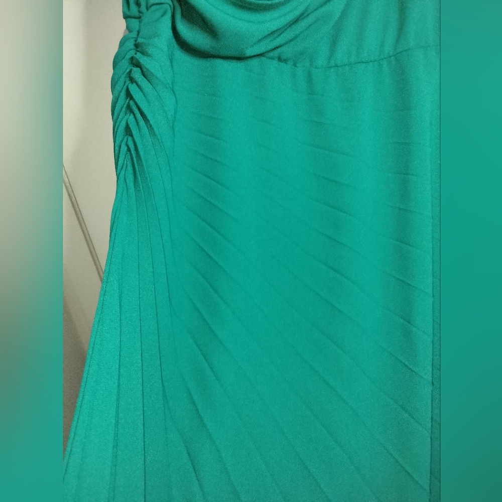 J. Jill (Size 2X) Green Stretch V-Neck Surplice Sleeveless Midi Dress (NEW-NWT) - Picture 12 of 16